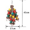 Großes Papageien-Spielzeug aus Naturholz (2 Varianten, ca. 43cm) Vogel-Zubehör | Spielzeug 9