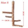 Starre “Leiter-Schaukel” oder “Käfig-Antenne” aus Naturholz (20, 25 oder 35cm) Vogel-Zubehör | Sitzstangen 12