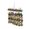 Großes Papageien-Spielzeug aus Naturholz und farbigen Holzblöcken (ca. 35cm) Vogel-Zubehör | Spielzeug 8