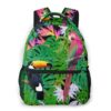 Ca. 40,5cm – Tukan und Ara, tropischer Damen-Rucksack mit Fronttasche Geschenk-Ideen | Rucksäcke 9