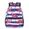 Ca. 40,5cm – *5 Flamingo-Motive* Damen- und Mädchen-Rucksack mit Fronttasche Geschenk-Ideen | Rucksäcke 9