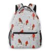 Ca. 40,5cm – Roter Vogel im Winter, Damen- und Kinder-Rucksack mit Fronttasche Geschenk-Ideen | Rucksäcke 9