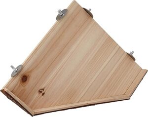 Holz Sitzbrett für Schaukeln, Vogelspielplatz Zubehör. Dreieckige Sitzbretter mit Schrauben zur Befestigung.