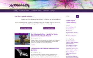 Syreality Vogelzubehör: Webseite mit Blogbeiträgen über Krafttiere, Bücher und spirituelle Themen.